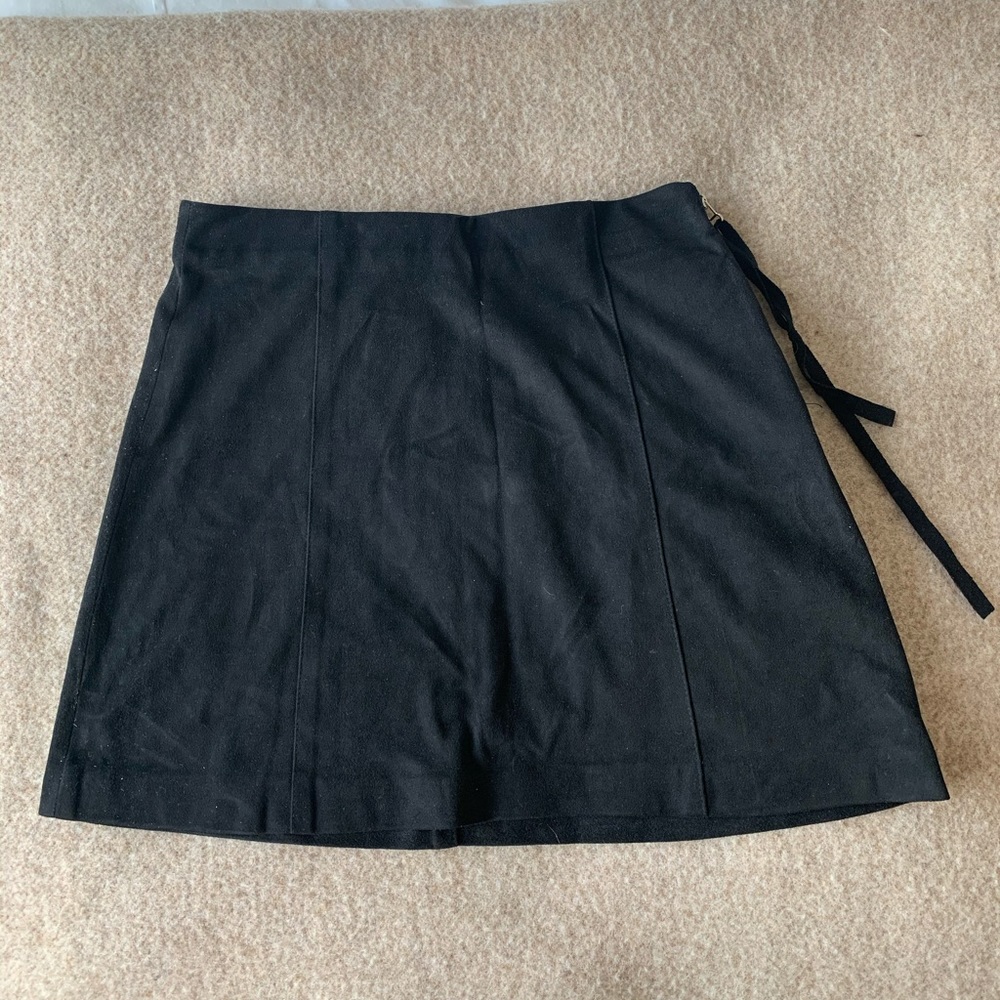 Zara faux suede mini skirt